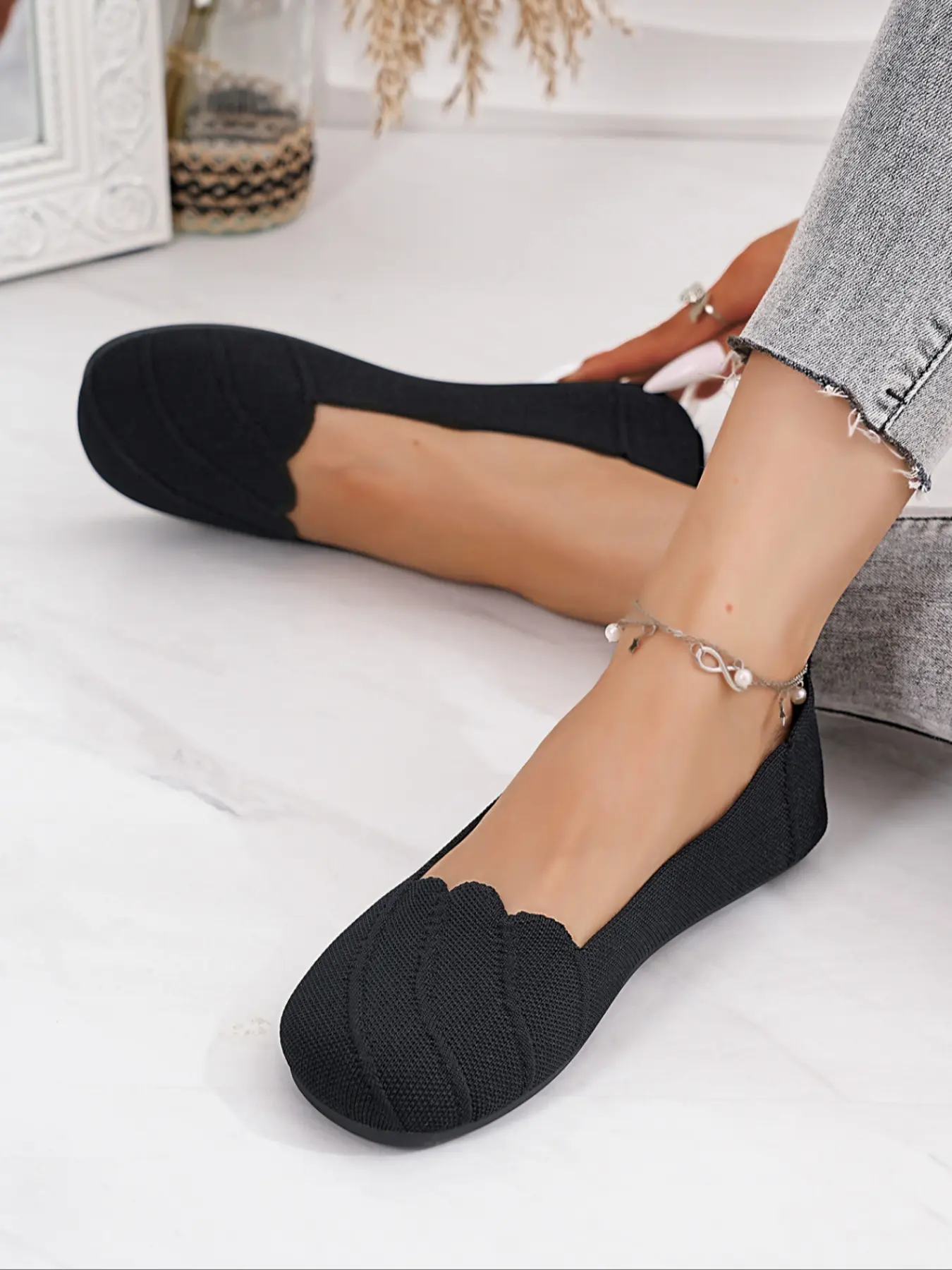 Women's Wide Fit Flat Shoes, Classic Round Toe Slip-On Design, Fashion Ballet Style, Comfortable All-Day Wear, Casual Daily Match, Scandinavian Ballet Flats, Ballerina Flats, Casual Flat Footwear