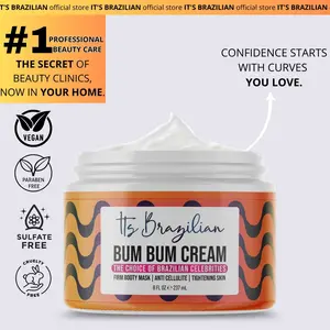 It’s Brazilian Bum Bum Cream – Nourishing Body Cream with Brazilian Botanicals – 8oz – Smooth, Hydrate & Firm-Looking Skin – For All Skin Types
