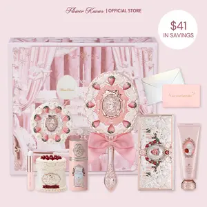 Flower Knows Heart Shine Set, 10 Items Full Face Makeup Set For Valentine Day, #Summervibes