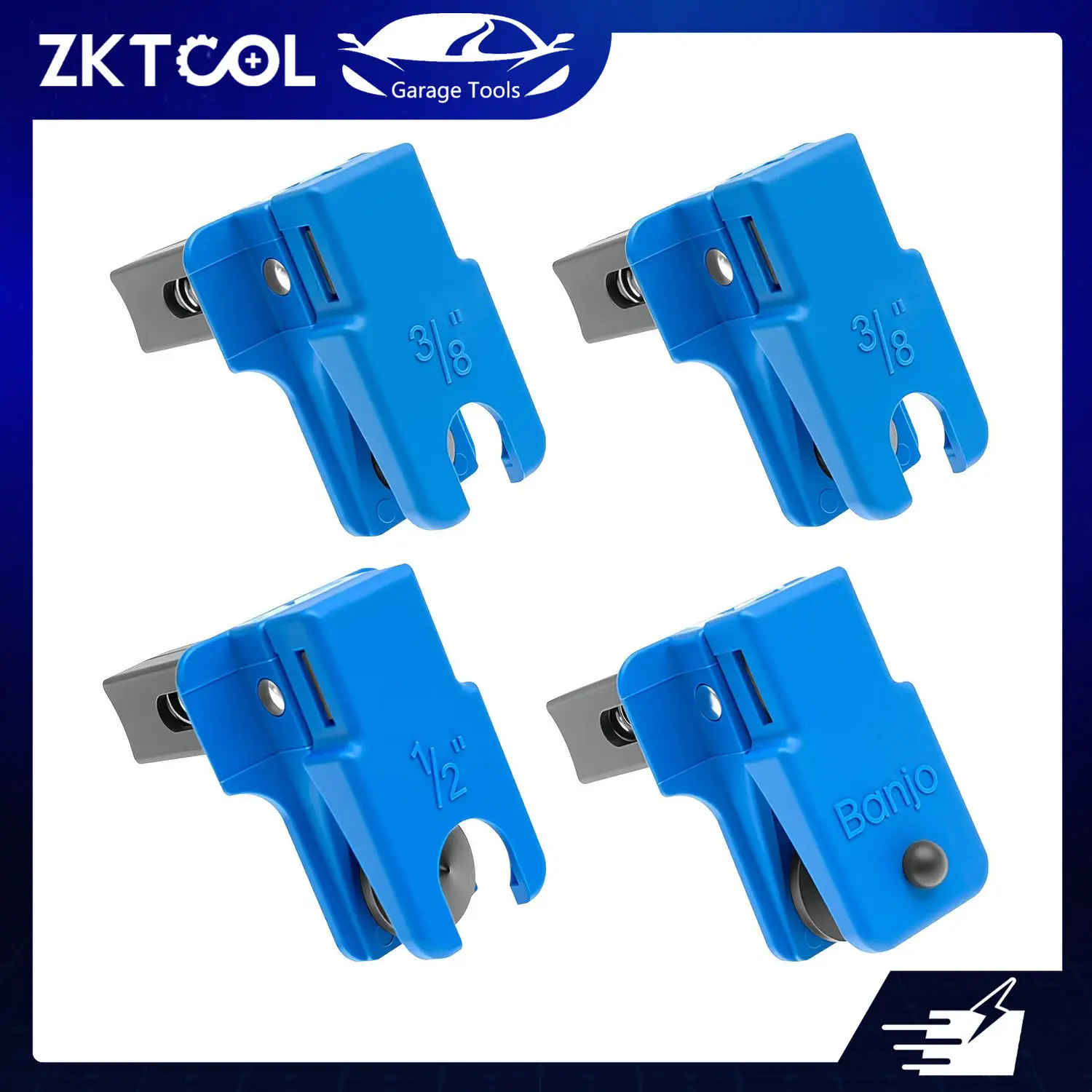 4-pack car brake oil pipe plug car brake oil nozzle oil clamp tool, universal car steel pipe clamp stopper kit, prevent oil leakage auto part