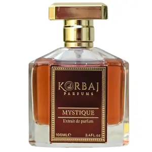 KORBAJ PARFUMS Mystique Arabian Perfume EDP 100ml for Women & Men with Rosemary Pink Pepper Petitgrain Jasmine Neroli Orris Root Ylang-Ylang Sandalwood Patchouli