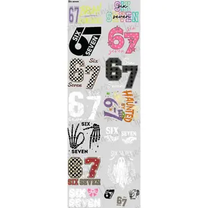 Six Seven DTF Transfer Gang Sheet 24.5" x 36" for DIY Enthusiasts with Joy to the World Script & Vintage Nutcrackers Cozy Handmade Aesthetic Perfect for Tees Hoodies & Holiday Market Drops