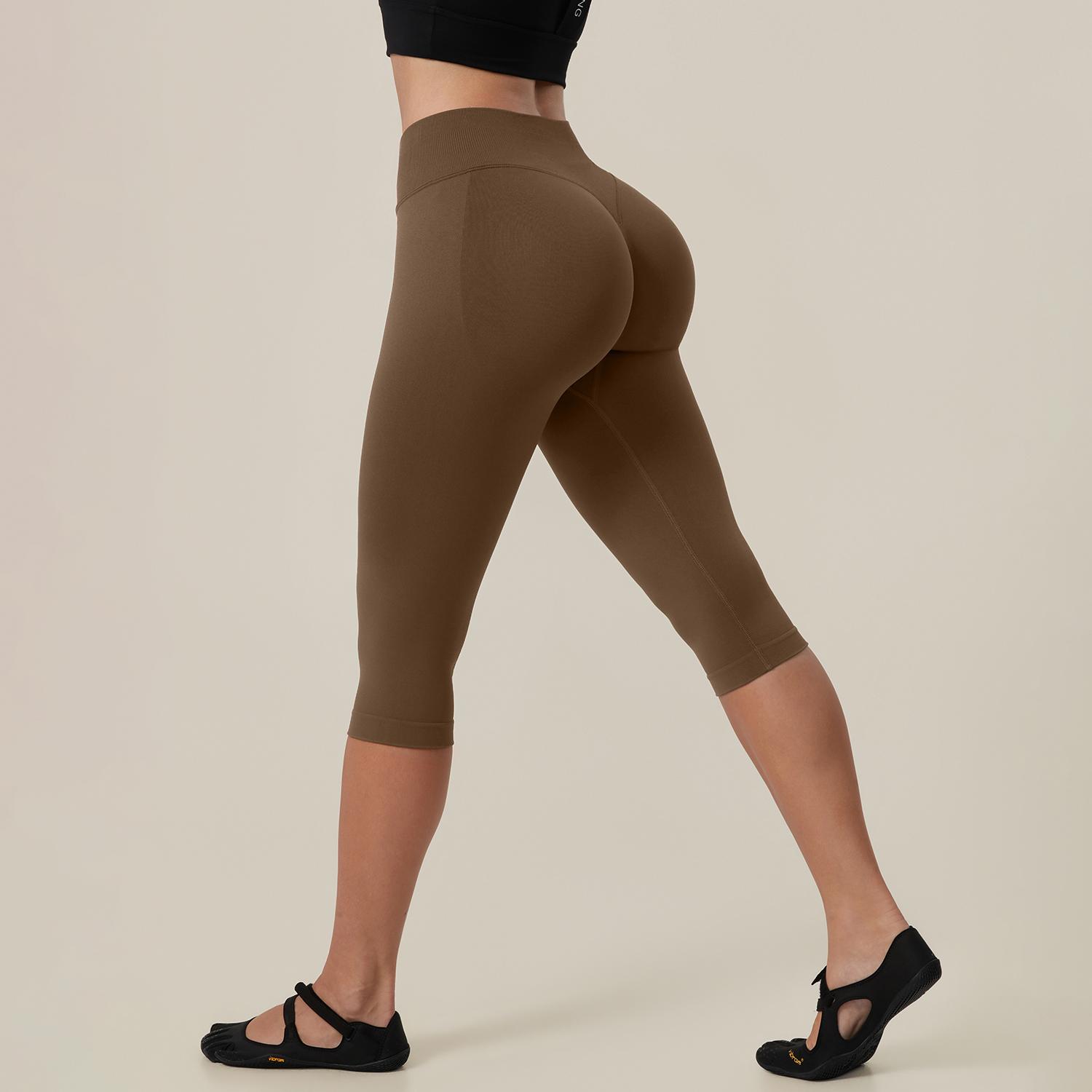 TIMEOFF Women's High Waist Capri Leggings - 4-Way Stretch Butt-Lifting High Hip Bottoms, Seamless Breathable Fabric, Tummy Control, Non-Slip Elastic Waistband, No Ride-Up | Ideal for Yoga, Gym | Women's Clothes, Clothes