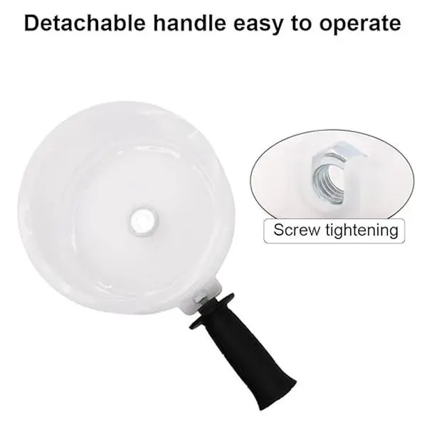 6.3 In Rubber White Hole Saw Dust Cover, Dust Collector for Wall and Ceiling Cutting, Wall Work Accessory for Woodworking Hammer Drills, Reduces Mess, Boosts Workflow, 6.3 Inches