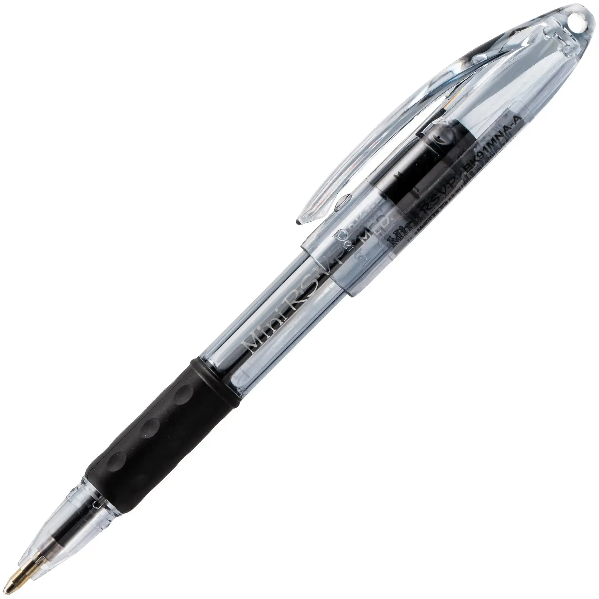 RSVP Mini Ballpoint Pen - 1.0mm Medium Line - Black Ink Pens for Office Stationery Writing & Correction Needs