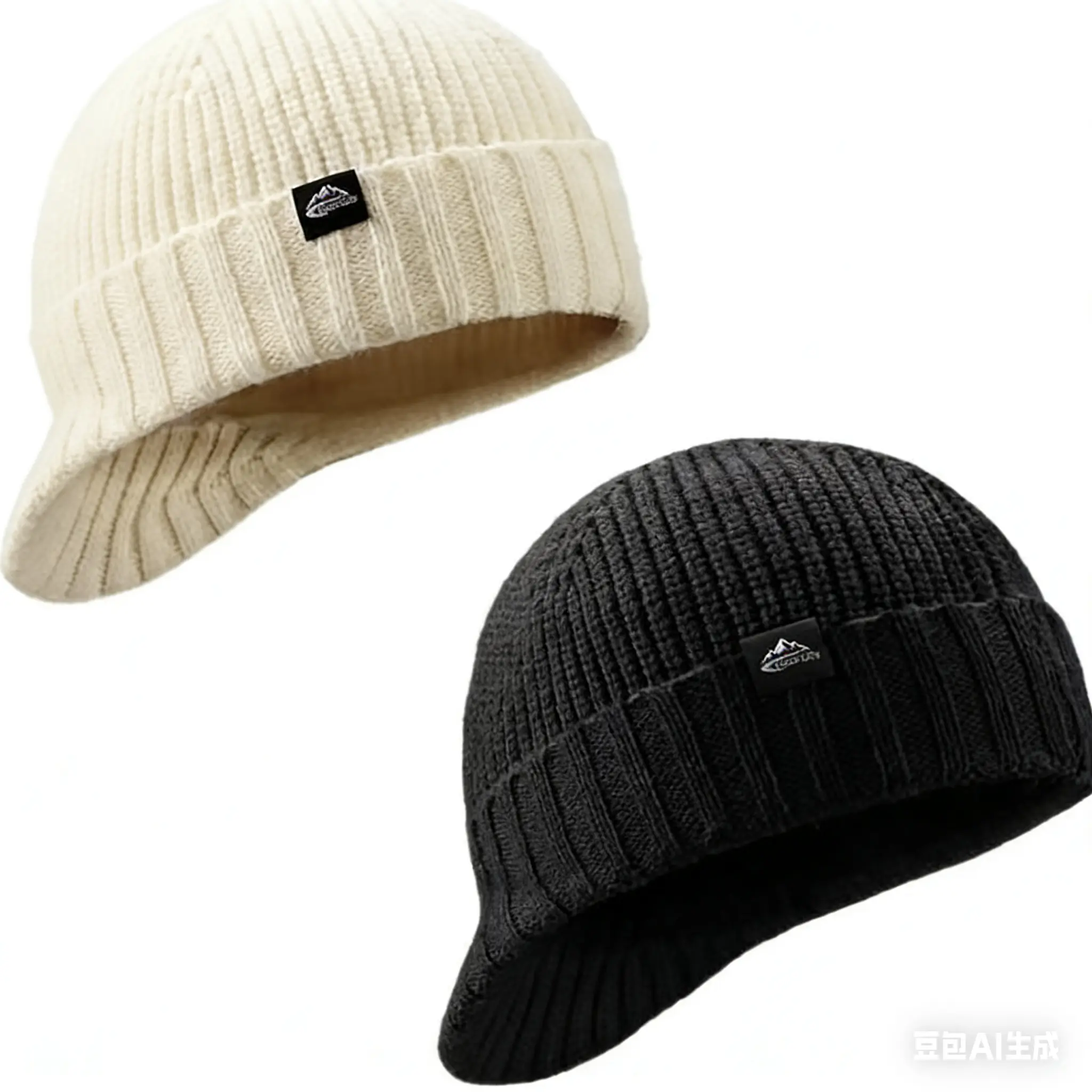 Lightweight Knit Beanie with Brim for Men & Women | Breathable Stretch Hat for Spring & Fall Casual Trendy Hat