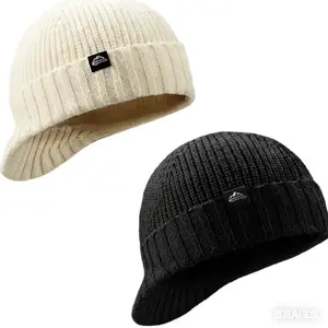 Lightweight Knit Beanie with Brim for Men & Women | Breathable Stretch Hat for Spring & Fall