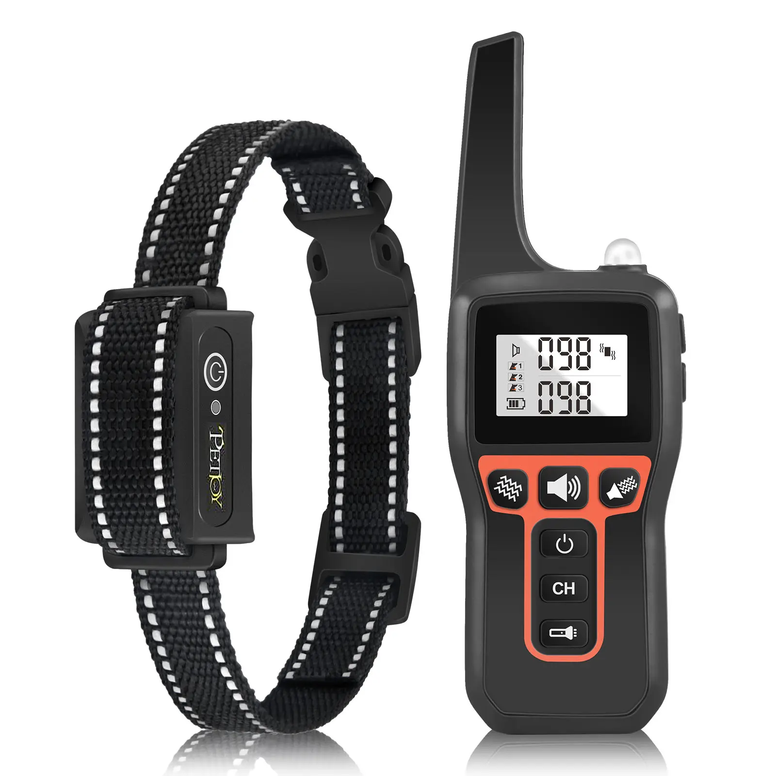 3300ft Dog Training Collar with Remote, 4 Training Modes, USB Charging, Includes Clicker, for 10-110lbs Small Medium Large Dogs