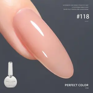 【Add Gift To Cart】 12ml Rubber Base Builder Gel Top Coat Required, Long Lasting 4-in-1 Jelly Nude Foundation for Nails Strengthening & Thickening, Self-Leveling Soak Off UV LED for Weak Damaged Nails, Manicure Art Gifts
