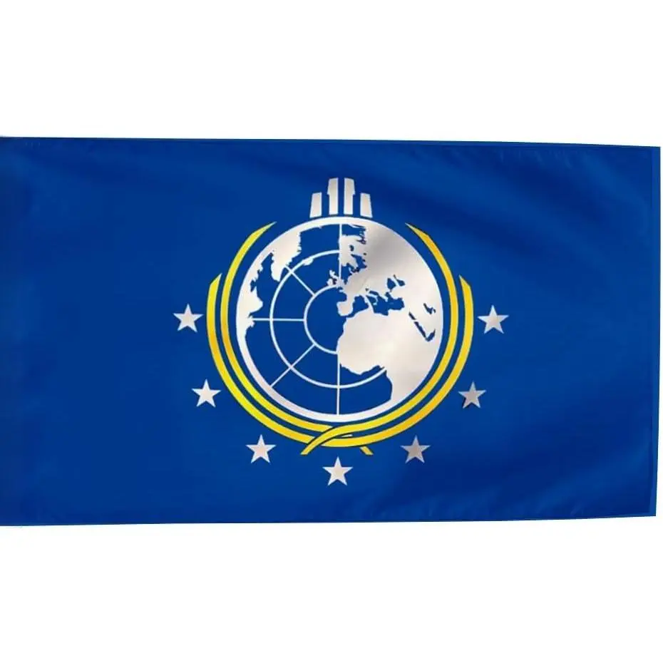 Super Earth Cotton-Linen Print Banner Flag Wall Tapestry, Room Art Indoor Home Decor for Living Rooms, University Dormitories, Gift Idea, Indoors
