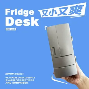 Mini Desktop Fridge, Portable Small Refrigerator for Office, Birthday Gift for Boyfriend, Girlfriend, Best Friend, Practical Surprise for Summer, Qixi Festival, Valentine’s Day