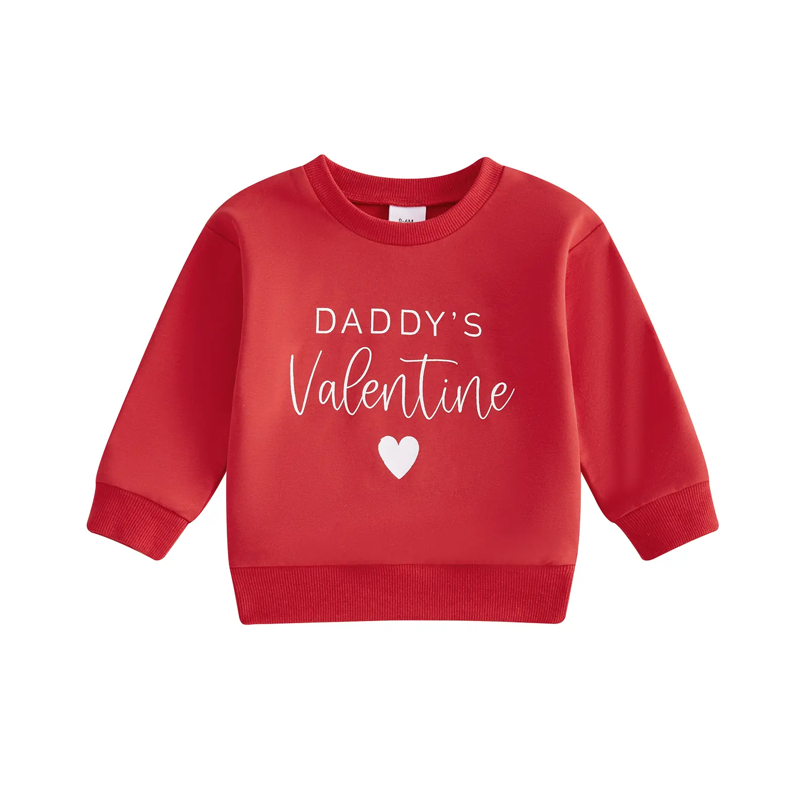 Meihuida Infant Toddler Baby Girl Boy Valentines Day Outfit Daddys/Mamas Valentine Sweatshirt Oversized Shirt Spring Clothes