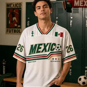 Mexico Soccer Jersey, Aztec Football Shirt, Personalized 2026 El Tri Tee