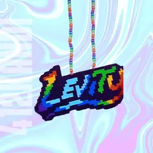 Levity Perler Kandi Necklace for Raves and Festivals
