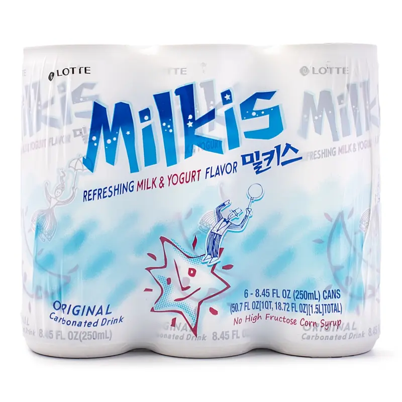 Lotte Milkis Soda Drink, Milk and Yogurt Flavor 250ml