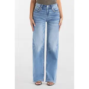 Naia Blu Stitched Wide Leg