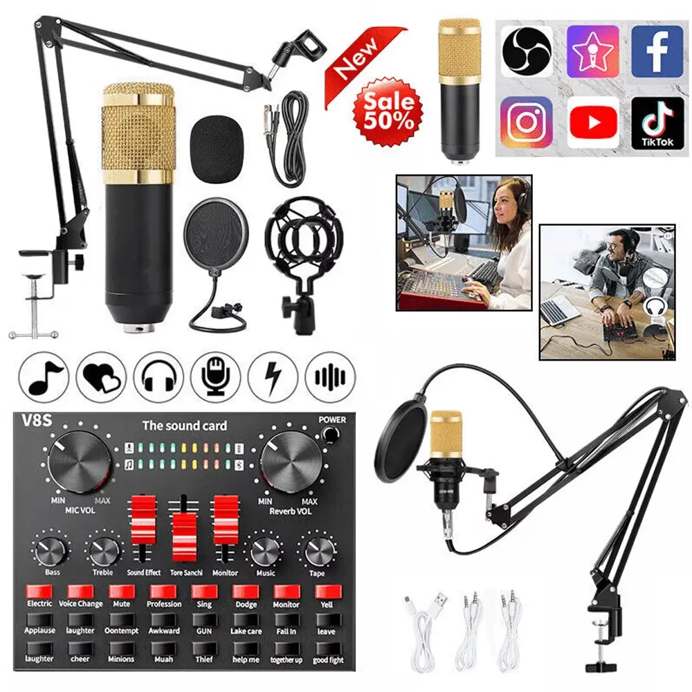 Microphone for Podcast Equipment Bundle and Studio Recording Equipment,Usb Microphone,Microphone for Computer,Perfect for Recording Podcasts and Live Streaming CATGOOD