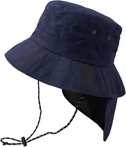 Sun Hat for Men Women Fishing Hat with Neck Flap,UV Protective Hiking Fishing Hats,Wide Brim Sun Hat for Women&Men