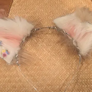 fawn/puppy mix ears, floral forest fairy