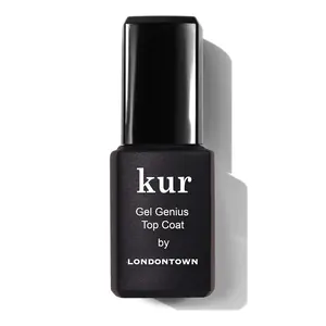 Kur Gel Genius Top Coat Base Coat & Set Gel-Like High Shine Gloss Finish Chip Resistant Long Wear No LED or UV Lamp Needed Quick Dry 0.4 Fl Oz Each