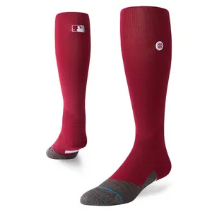 Stance MLB Diamond Pro Solid Color OTC Socks (Maroon)