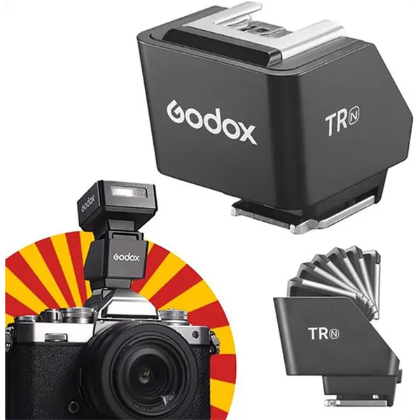 Godox TR TTL HSS Hot Shoe Riser Hot Shoe Extender for GOdox iT30 Pro, iT20, iT22 TTL Flash X3 Trigger,Reduce Lens Shadow, Tilt Adjustment: 0 90°, for Mini Flash Under 300g