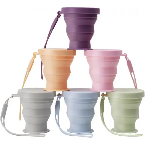 1-pack Foldable Water Cup, Camping Cup, Portable Collapsible Cup, High Temperature Resistant Cup, Outdoor Camping Foldable Cup, Sports Foldable Cup, Soft Cup, Office Foldable Cup, Car Cup, Foldable Cup for Women; no deformation when holding boiling water