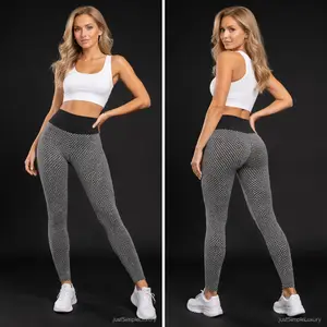 Plaid Leggings Fitness Yoga Pants Women's Seamless High Waist Breathable Gym Leggings