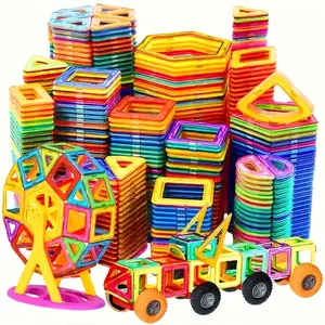 145/100/68pcs Magnetic Building Blocks,Large STEM Construction Set,Educational Magnetic Toys For Boys And Girls,Magnetic Tiles In Various Colors,Perfect For Birthday,Halloween,And Christmas Gifts_I