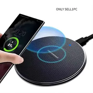Wireless Charging Pad for iPhone & Android Phones, Fast Wireless Charger Stand, Portable Design for Home & Travel Use, High Efficiency Charger