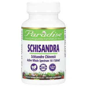 Paradise Herbs Schisandra, 60 Vegetarian Capsules (250 mg per Capsule)