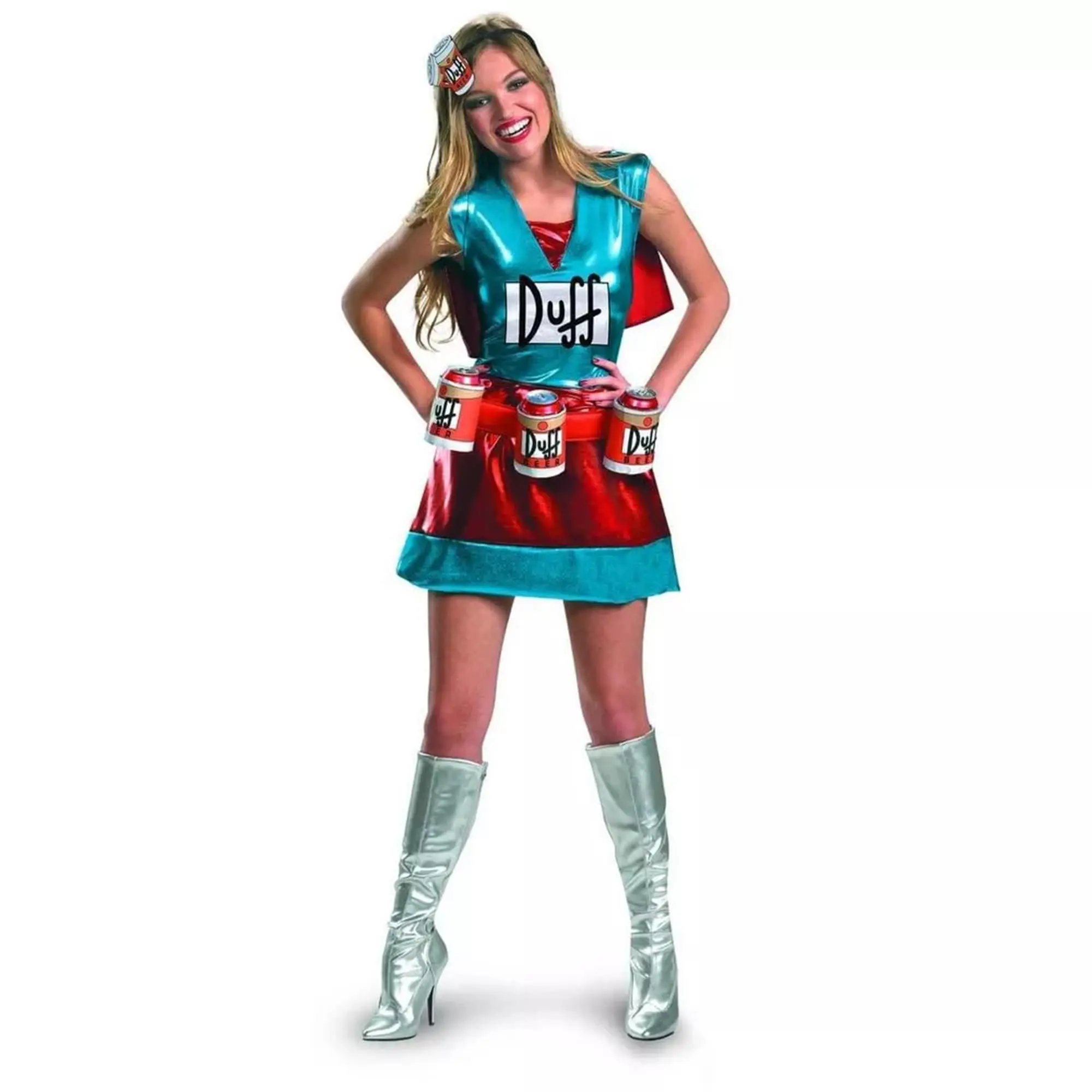 The Simpsons Duffwoman Deluxe Adult Costume, Dress, Accessories, Clothes, Lady, Belt