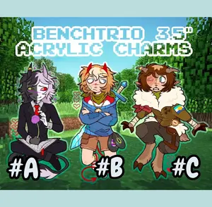 DSMP Keychain Acrylic Charms - Cute Acrylic Cartoon Keychain, Funny Meme Character Charm for Keys, Bags, Backpack, Durable Gift for Fans & Collectors