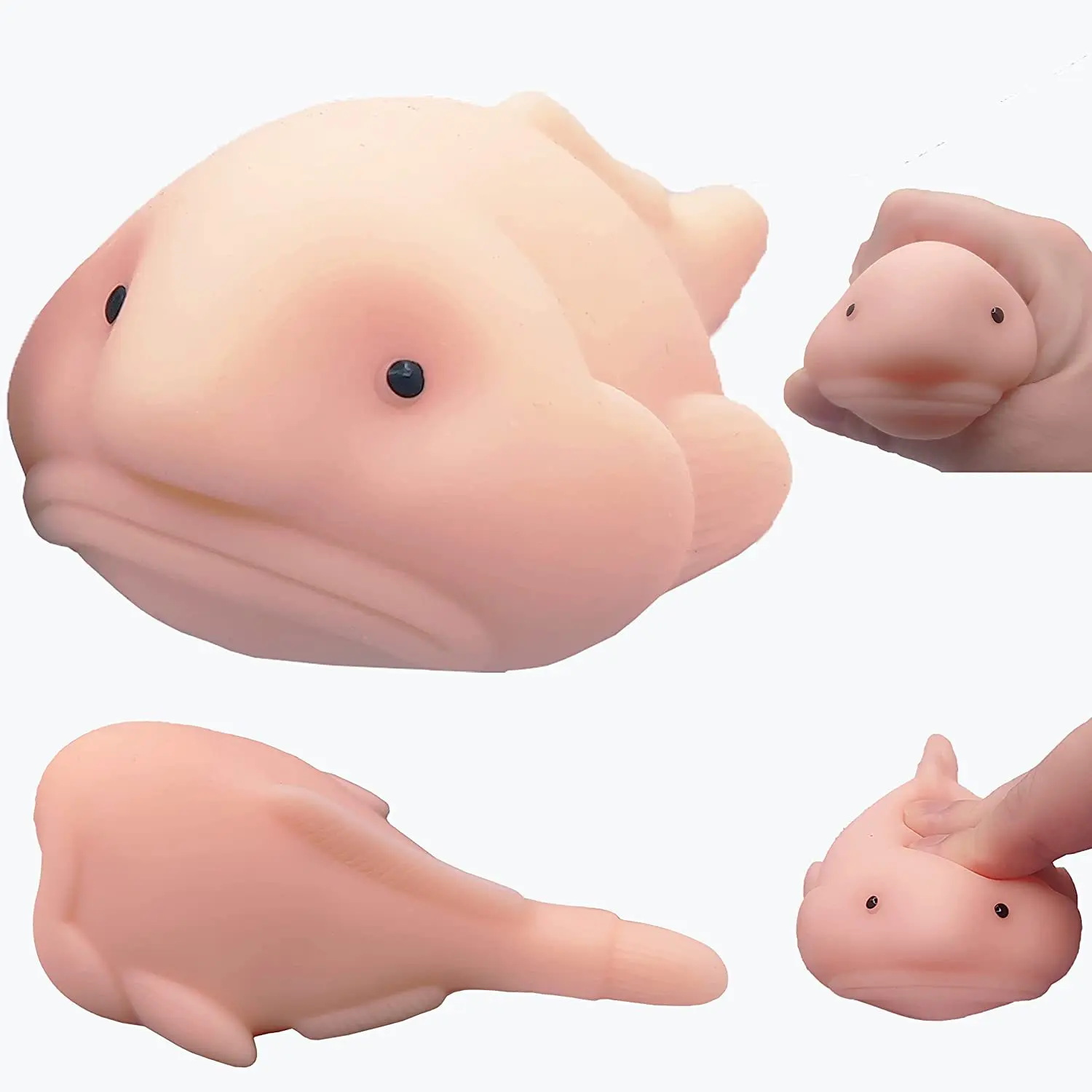 1Pc Blobfish Squishy Fidget Toy - Soft, Non-Toxic Sensory Squeeze Item for Sensory Play, Kids' Stress Relief, Halloween Party Gifts, Squeeze Slime & Squishy Toys