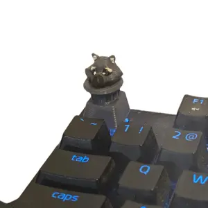 3D Printed  Raccoon in Trashcan Keycap