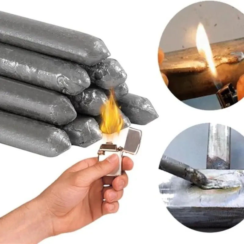 Low-Temperature Easy-Melt Aluminum Welding Rod, Heavy Duty Multi-Functional Fast-Melting Core Industrial Welding Rod, Repair Tool, Ideal for Stainless Steel, Copper, Iron, and Aluminum