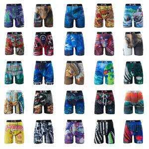 12/6/4 Pack Men's Boxer Briefs - Men's Long Boxer Briefs (Breathable Polyester Blend, Comfortable Fit, Machine Washable, Random for Teens and Adults) - KXLBL Basketball and Cycling Protective Denim Beige Shorts