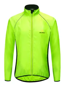 Wossavi Road Bike Full Zipper Jacket All-Season Waterproof Windproof Reflective Long Sleeve Cycling Skin Suit for Men Women