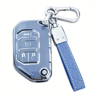 For JL, JLU, Gladiator, JT, Rubicon, Sahara Key Fob Cover Case Shell Protector Accessories