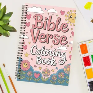 Faith-Inspired Adult Coloring Book, Devotional Coloring Book, 30 Unique Designs, Premium Spiral Bound, Mindfulness and Relaxation, Ideal Gift for Teens, Men, Women
