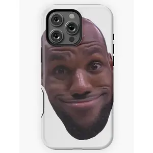Lebron James Goofy Face Two-In-One Drop-Resistant Mobile Phone Case Protection, Shockproof For IPhone 17-12, Pro Max, Pro Plus, and Samsung S25 24 23 Safety Case