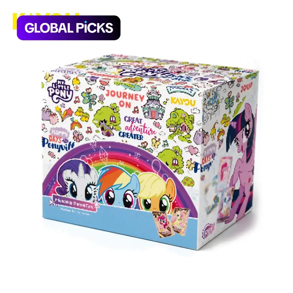 Authentic My Little Pony Collectible Cards, Rainbow Pack English Version Moonlight Bag, Card Toys and Birthday Gift Prize #GLOBAL PICKS