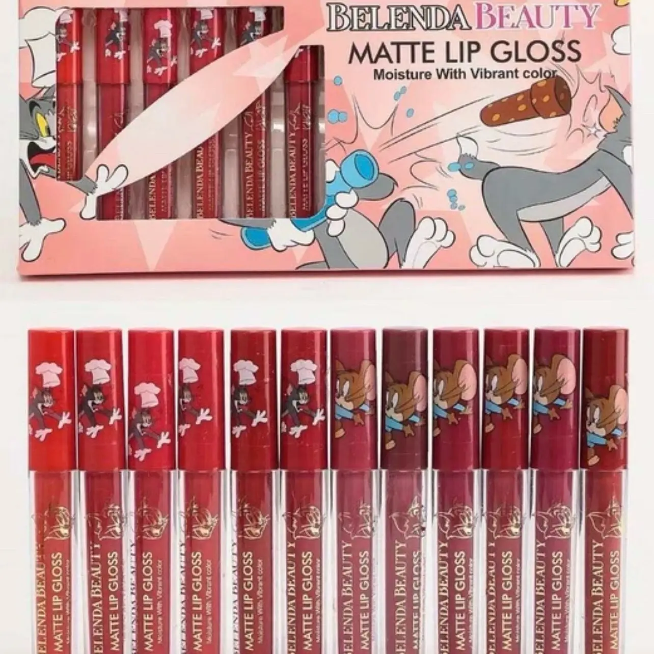 BELENDA BEAUTY 12pc Matte Kiss-Proof Liquid Lipstick set-Smudge proof! 24/7 Wear-Cosmetics