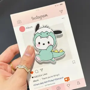 Adorable Dino Pochaco MagSafe Phone Grip – Cute Cartoon Magnetic Pop Socket & Kickstand – Aesthetic Gift