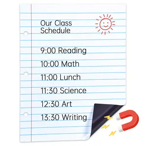 JoyCat Giant Magnetic Dry Erase Notebook Paper,Handwriting Lined White Board for Classroom Must Haves,Whiteboard Accessories for Homeschool Teaching Supplies,22" L x 28" H