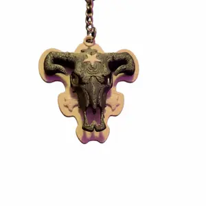 Black Bulls Logo Keychain - Black Clover Keychain - Anime Accessory Asta