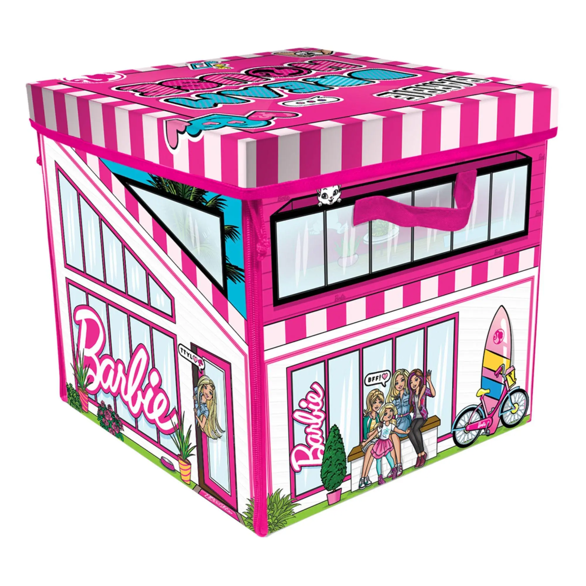 Tara Toy ZipBin Barbie Dreamhouse Toy Box
