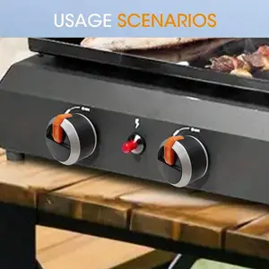 Gas Stove Knob, Universal Gas Stove Knob Replacement Part, Non-slip & Anti-scalding Knob Replacement Part, Kitchen Appliance Parts