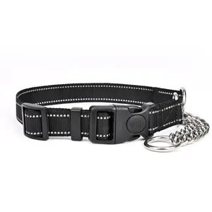 【Stop Pulling】Martingale Training Collar with Safety Lock & Reflective Stitching