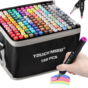 Alcohol Markers Set, 1 Set Dual Tip Permanent Art Markers Pen, Alcohol Based Markers Set for Coloring Drawing Sketching, Art Supplies